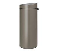 Brabantia - Poubelle Touch Bin Unie New, 30L - Acier Inoxydable Platinium