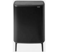 Brabantia Poubelle Bo Touch Bin Hi – seau amovible, poignées, ouverture Soft-touch – 60 L Noir