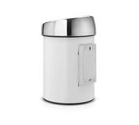 Brabantia Touch Bin poubelle 3 l chrome-blanc 364488