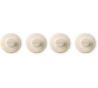 Brabantia - Renew Crochets à Serviettes - Idéal pour la Salle de Bain, Les Toilettes ou la Cuisine - Supporte 2 kg - sans Perçage - Anti-Corrosion - Matériel de Fixation Inclus - 2 psc - Soft Beige