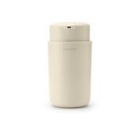 Brabantia - Renew Distributeur de Savon 250 ML - Mécanisme de Pompe Anti-Goutte - Facile à Remplir - Support Amovible - Anti-Corrosion - Accessoire de Salle de Bain Élégant - Soft Beige
