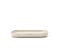 Brabantia - Renew Porte-Savon - Base Douce Antidérapante - Les Nervures Gardent Le Savon Haut & Sec - Anti-Rayures - Anti-Corrosion - Accessoire de Salle de Bains - Soft Beige - 13,5 x 8 cm