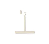 Brabantia - ReNew Raclette pour Porte de Douche - Brosse en Silicone pour le Verre & le Carrelage dans la Salle de Bain - Poignée Antidérapante - Anti-Rupture - Anti-Corrosion - Soft Beige - 42 x 9 cm