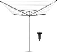 Brabantia Rotary 40 m Topspinner With Plastic Concrete Anchor (Topspinner rotatif de 40 m avec ancrage en plastique pour le béton)
