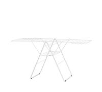 Brabantia Séchoir HangOn – Étendoir pliable intérieur blanc 25 m, 8 crochets, zone linge délicat