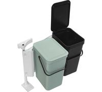 Brabantia Sort Go Poubelle 2 x 12 L Dark Grey Jade Green