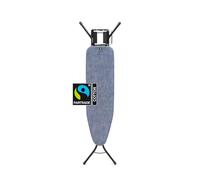 Brabantia - Table à Repasser Taille A - pour Fer Vapeur - Planche a Repasser - pour Les Gauchers et Les Droitiers - Plateau Extra-Stable - Facile à Installer - Denim Blue - 110 x 30 cm