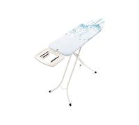 Brabantia - Table à Repasser Taille B - pour Fer Vapeur - Planche a Repasser - pour Les Gauchers et Les Droitiers - Plateau Extra-Stable - pour Fers Jusqu'à 15 cm - Cotton Flower - 124 x 38 cm