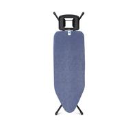 Brabantia - Table à Repasser Taille C - pour Fer Vapeur - Planche a Repasser XL - Espace de Repassage Impressionnant - Plateau Extra-Stable - pour Les Fers Jusqu'à 15 cm - Denim Blue - 124 x 45 cm