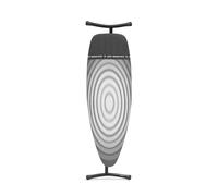 Brabantia Table à Repasser Taille D, Pliable, Titan Oval, 135x45cm | Repose-fer, Hauteur réglable, Pieds Antidérapants, Verrou de transport, Housse en coton avec couche de mousse, modèle XXL