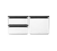 Brabantia TASTY+ boîte empilable 3 parties 2x1.5 L+3.5 L Gris foncé