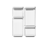 Brabantia Tasty+ kit de bacs de rangement 22.3x11.2x29.6 cm transparent-blanc 122569