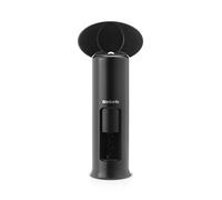 Brabantia Tire-Bouchon Classic, Poignée rotative XL, Noir, 4,7x7,5x17,5cm | Prise en main facile avec poignée rotative, Convient aux bouteilles standards, diamètre max 4,57cm, Coupe-Goulot intégré