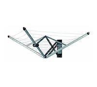 Brabantia Étendoir mural WallFix 24 m avec housse en tissu Gris