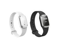 Bracelet anti-moustique électronique à ultrasons pour enfants et adultes (noir + blanc)