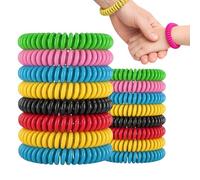 Bracelet anti moustique | Sachet de 10 bracelets pour enfants et adultes | Idéal pour les activités en plein air | Sans DEET | Waterproof
