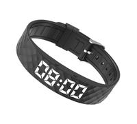 Bracelet avec alarme par vibration : alerte silencieuse numérique, rappel doux réveil, notification discrète de bourdonnement, gestion du personnel. Le réglage d'intensité fournit un arrêt