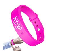 Bracelet d'alarme silencieux - Montre intelligente vibrante avec minuterie - Minuteur quotidien avec 3 alarmes | Pour enfants, adolescents, adultes, hommes, femmes, personnes âgées, entraînement