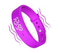 Bracelet d'alarme silencieux - Montre intelligente vibrante avec minuterie - Minuteur quotidien avec 3 alarmes | Pour enfants, adolescents, adultes, hommes, femmes, personnes âgées, entraînement