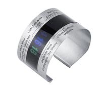 Bracelet de Température du Vin, Thermomètre de Bouteille de Vin à Affichage LCD Portable, Mini Taille pour la Maison pour le Restaurant