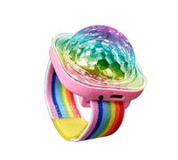 Bracelet Lumineux Enfant Led Boules À Facettes Montre Disco Projecteur Boule Lumineuse Enfant DJ Avec Effet Miroir Et Flash, Pour DJ, Club, Maison, Voiture, Bureau, Terrain De Camping
