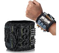 Bracelet Magnétique Pour Maintenir Les Vis, Les Clous, Les Embouts De Perçage, Les Courroies Porte-outils De Poignet Avec Des Aimants Puissants, Gadgets Cool Pour Les Hommes, Les Femmes, Le Bricoleur 