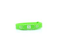 Bracelet NFC réglable pour contacts et foires - 924 octets (NTAG 216) - Imperméable - Vert