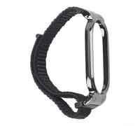 Bracelet pour enregistreur vocal PLAUD NOTE Ai, sangle réglable en tissu tissé et métal, 265 mm, poignet de 5,5 à 8,7 pouces, argent (noir)
