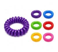 Bracelet Spirale Citronnelle Anti-Moustique Taille Unique pour Enfants et Adultes - Couleurs Aléatoires