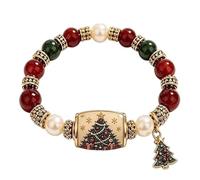 Bracelets de Noël réglables pour fête, festival, vacances, Refer to description, Acrylonitrile butadiène styrène, Pas de pierre précieuse