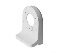 Bracket Montage Mural Acier Alu pour Surveillance | Acier pour aluminium pour robuste, finition blanche, angle vertical, compatible pour ptz, protection câbles