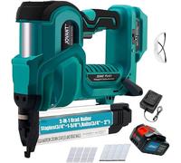 Brad Cloueuse électrique avec 800 clous 18 GA - Pistolet à ongles 2 en 1 alimenté par batterie 20 V - 1 batterie de 4,0 A pour l'amélioration de la maison et le travail du bois