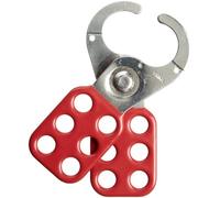 Brady Loquet de verrouillage en acier avec poignée revêtue de vinyle, diamètre intérieur de la mâchoire de 2,5 cm (lot de 12)