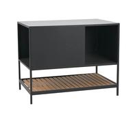 Brafab Meuble bas de cuisine d'extérieur Prep 110x90x70 cm Noir