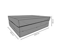 Brafab Protection de meuble Brafab ensemble salle à manger Noir 205x155 cm