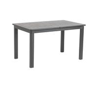 Brafab Table à manger Lomma Anthracite. 128-187x80x73 cm