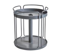 Brafab Table d'appoint et pied de parasol Shady Anthracite