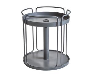 Brafab Table d'appoint et pied de parasol Shady Anthracite