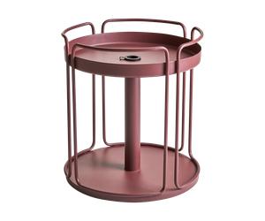 Brafab Table d'appoint et pied de parasol Shady Zin red