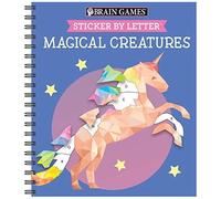 Brain Games - Sticker By Letter: Magical Creatures (Sticker Puzzles - Kids Activity Book)