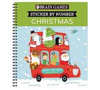Brain Games - Sticker By Number: Christmas (Bus Cover)