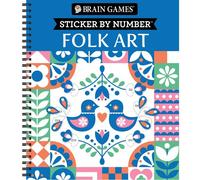 Brain Games - Sticker By Number: Folk Art (28 Images To Sticker)