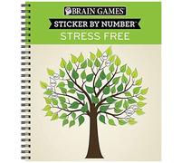 Brain Games - Sticker By Number: Stress Free (28 Images To Sticker)