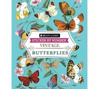 Brain Games - Sticker By Number - Vintage: Butterflies (28 Images To Sticker)