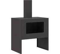 Braise Noir 60 x 40 x 96 cm Acier patiné