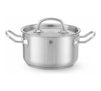 HENDI Marmite Kitchen Line - 6 L inox ø240×135 mm, couvercle à trous vapeur, tous feux