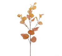 Branche de feuilles d'eucalyptus artificielles pour décoration d'hôtel et de lieu, design réaliste (champagne d'automne)