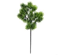 Branche de pin artificielle - 36 cm - Tige en plastique à feuilles persistantes - Pour maison, mariage, bureau, centre de table, décoration - Vert