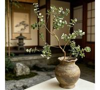 Branche d'eucalyptus artificielle de 57 cm avec feuilles, tige de verdure factice, plante artificielle, fleur artificielle, sans entretien, convient pour la chambre, le salon, la décoration de la mais