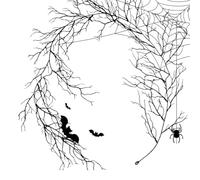 Branches de vigne artificielles pliables pour Halloween 1,88 m